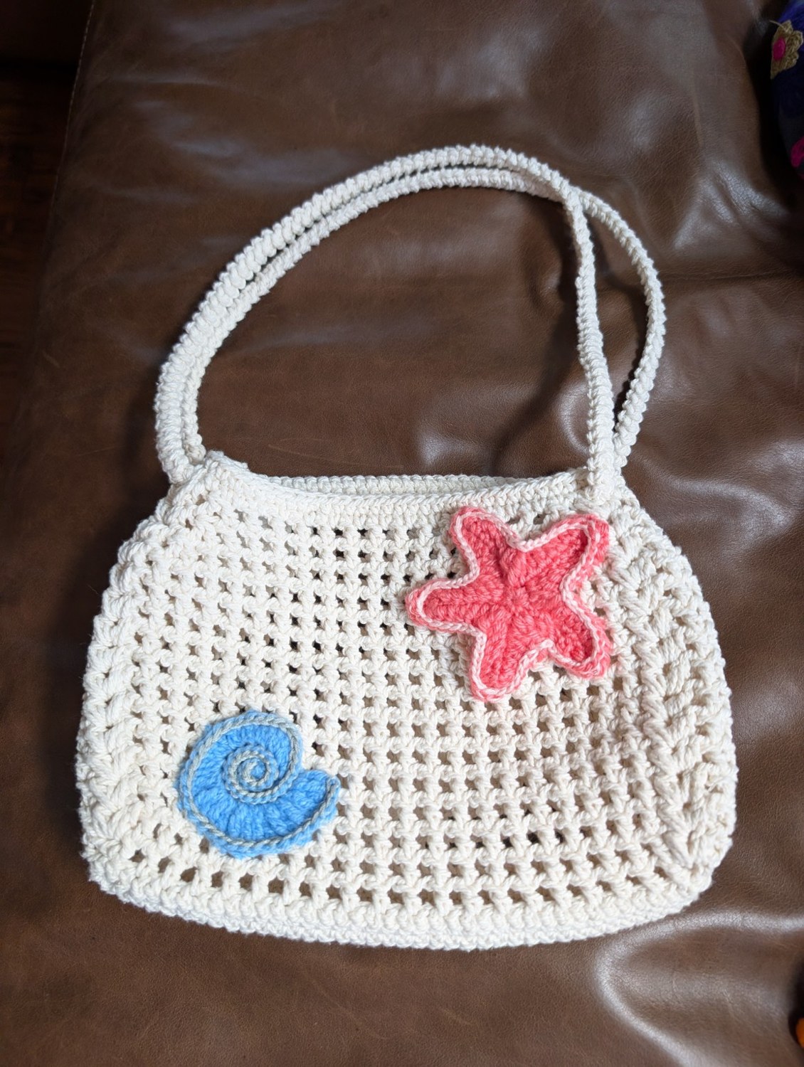 Crochet ocean bag