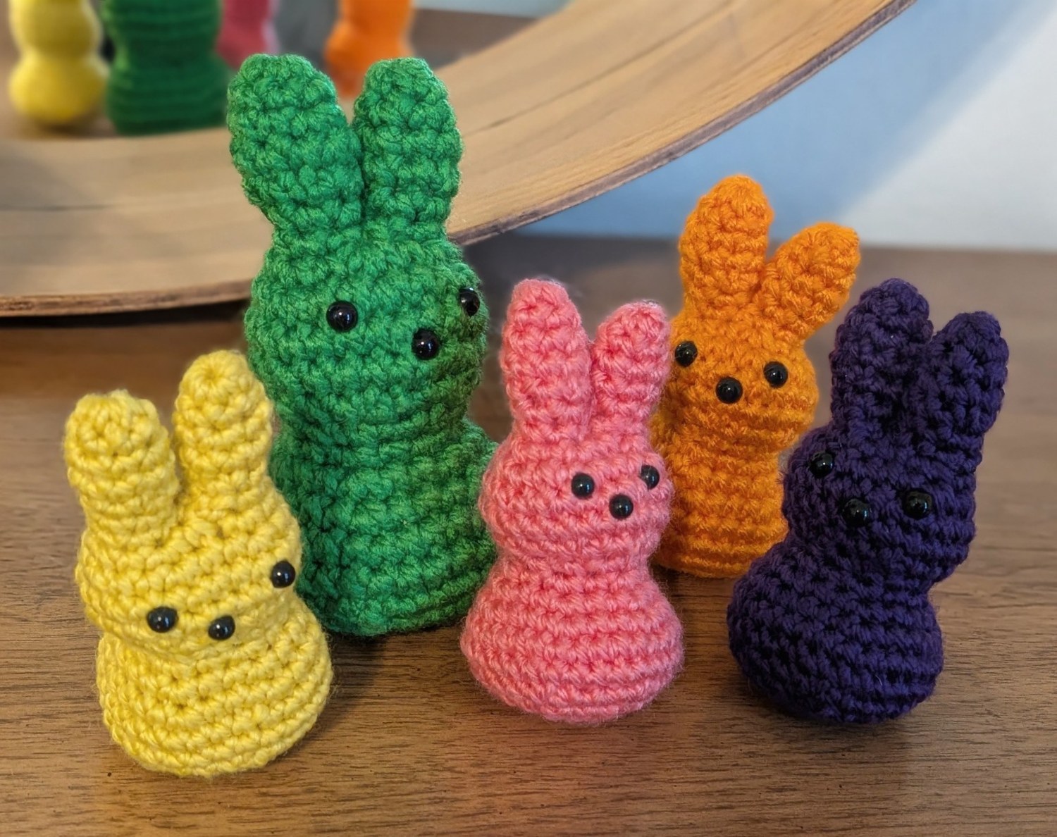 A Rainbow of Peep Bunnies