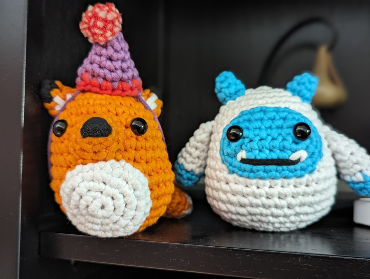 Howard the Yeti & Felix the Fox in His Teeny Tiny Birthday Hat